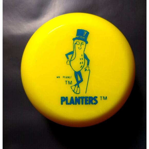Planters Mr Peanut Yellow Toy Yo Yo 1970s Plastic Unused Old Stock Vintage Retro - Picture 1 of 4